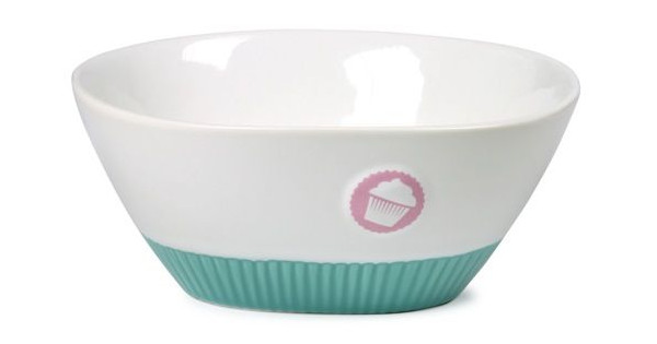 Bol de cerámica grande Logo y base Turquesa Cupcake Lily´s Cupcakes