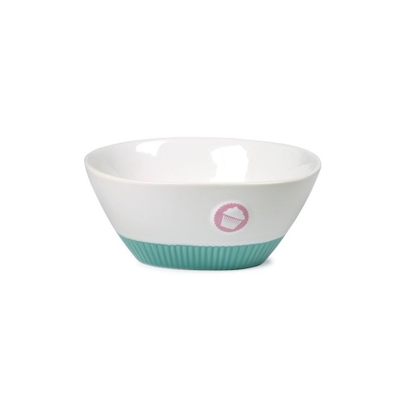 Bol de cerámica grande Logo y base Turquesa Cupcake Lily´s Cupcakes