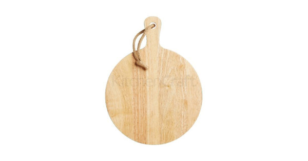 Tabla de corte de madera redonda 25cm verde menta Kitchen Craft