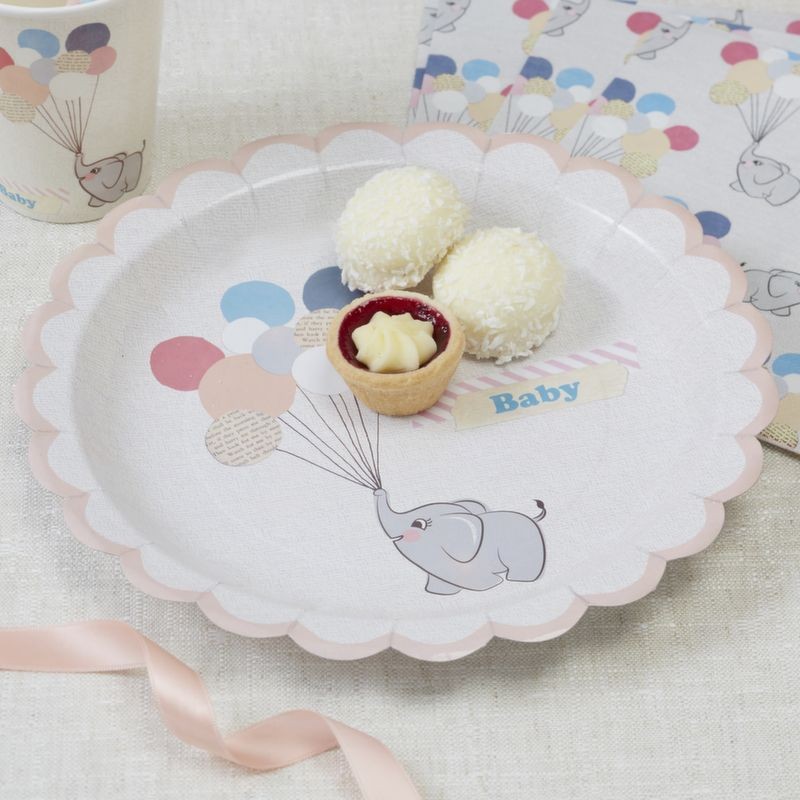 Platos de fiesta Bebe Elefante