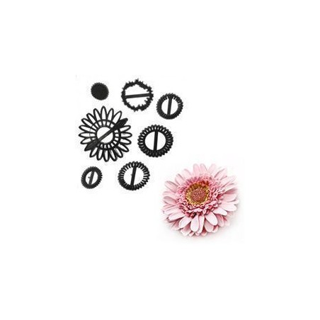 Sello Marcador Patchwork Pack 7 Flor Gerbera