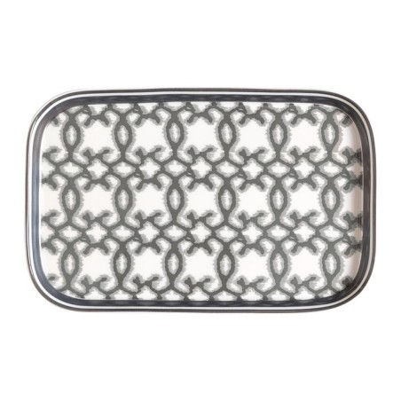 Bandeja rectangular de cerámica Gris Karma Green Gate