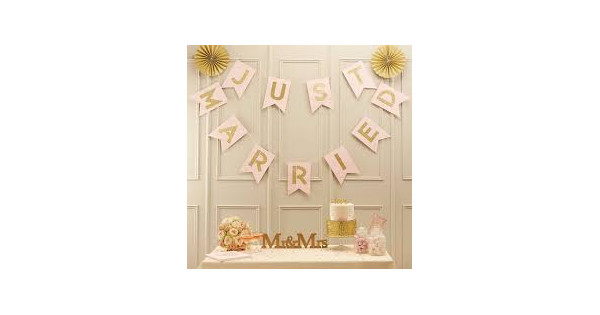 Guirnalda banderola Happy Birthday rosa y oro [CLONE]