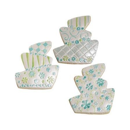 CK Cookie Cutter Texture Set tarta inclinada de tres pisos