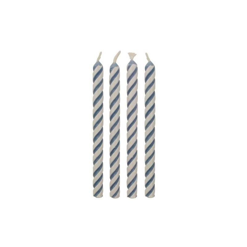 Velas rayas azules PME