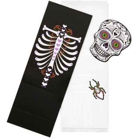 Pack de 15 bolsas para dulces Calavera mexicana Halloween Wilton [CLONE] [CLONE]