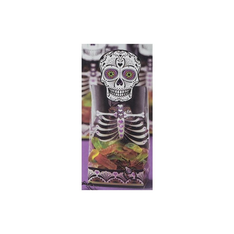 Pack de 15 bolsas para dulces Calavera mexicana Halloween Wilton [CLONE] [CLONE]