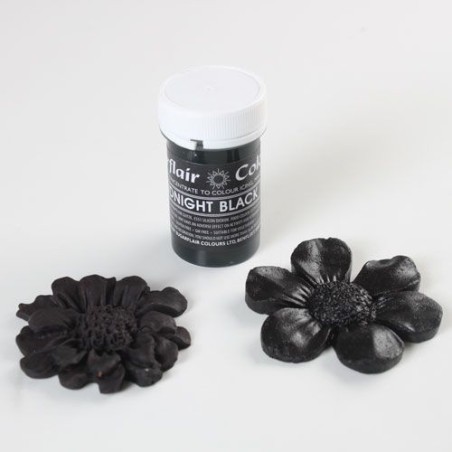 Colorante en pasta Midnight Black Negro Sugarflair