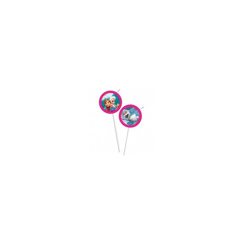 Pack de 6 pajitas Frozen