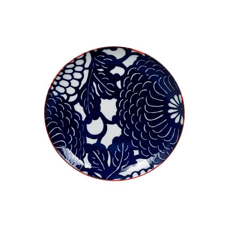 Plato de cerámica Olas Blanco y Azul Nippon Blue [CLONE] [CLONE] [CLONE]