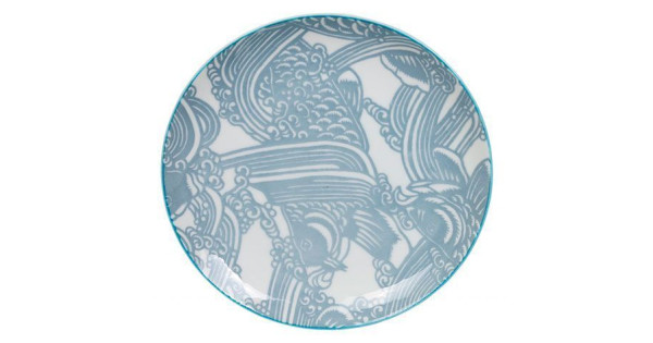 Plato de cerámica gris Shiki