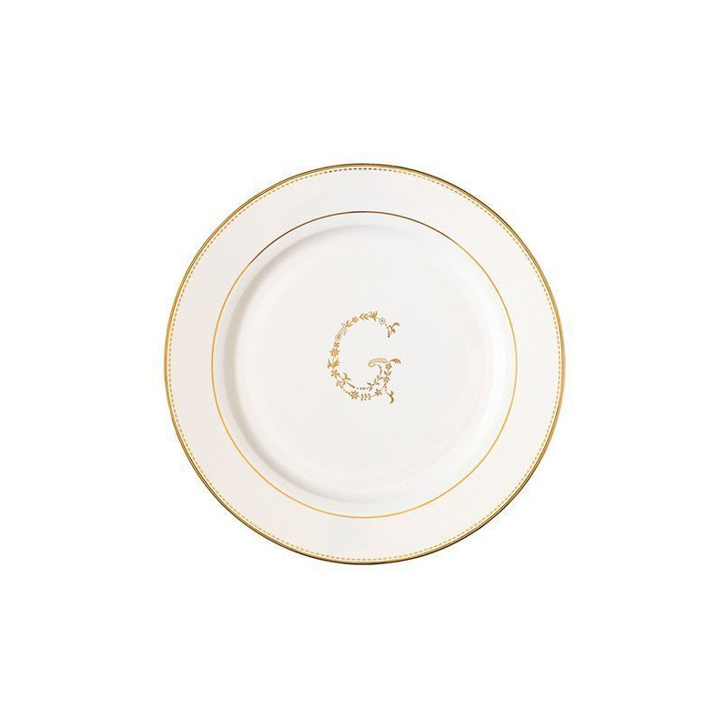 Plato de cerámica blanco y oro G Green Gate [CLONE] [CLONE]