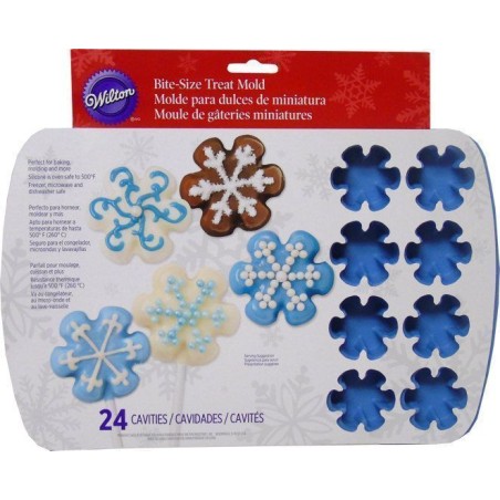 Molde de 24 cavidades copo de nieve Wilton