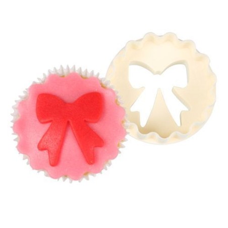 Cortante doble para cupcakes lazo FMM