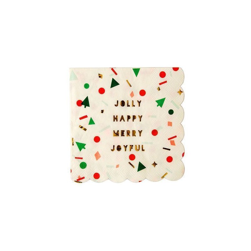 Servilleta de papel Confetti Papa Noel Meri Meri [CLONE]