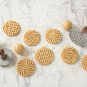 Sello/Estampación de galletas Geo Patterns Cookie Nordic Ware