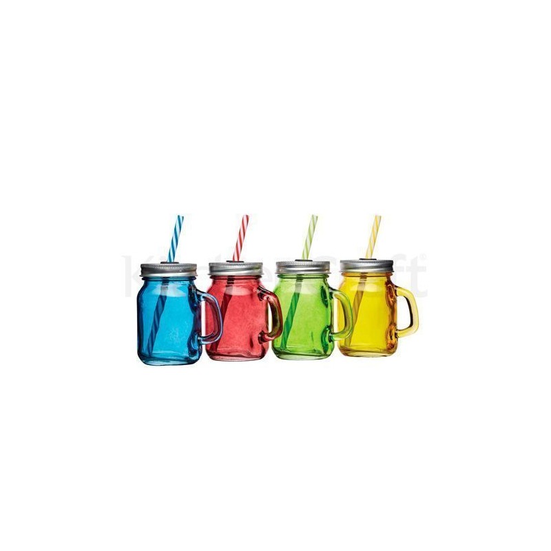 Juego de 4 mini jarras de cristal con asa Kitchen Craft