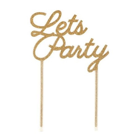 Topper para tarta Lets Party