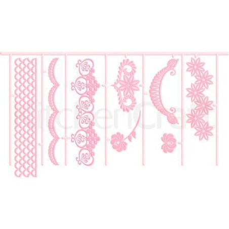 Sello Marcador Patchwork Flores y Guirnaldas 2 Sweetly Does It