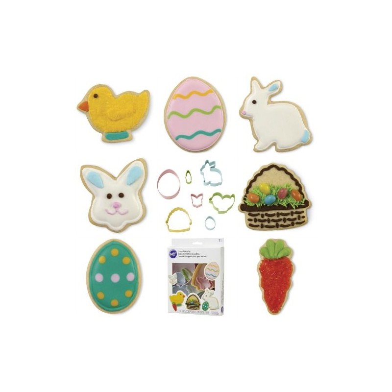 Pack 7 cortantes varios de Pascua Wilton