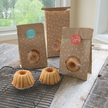 Pack de 6 bolsas kraft con pegatina Nordic Ware