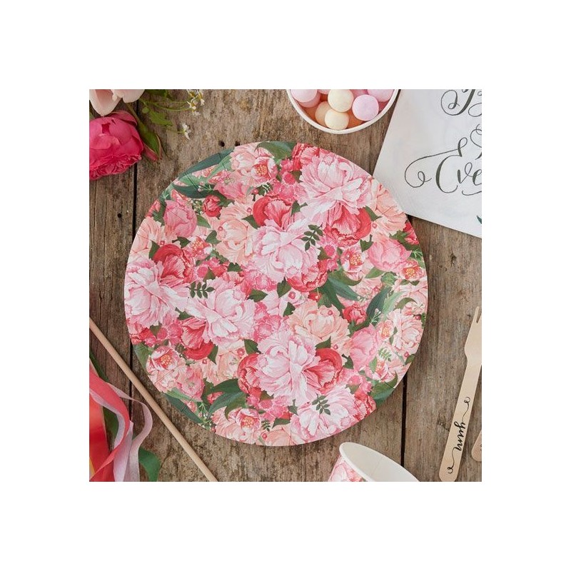 Plato de fiesta Flores Vintage