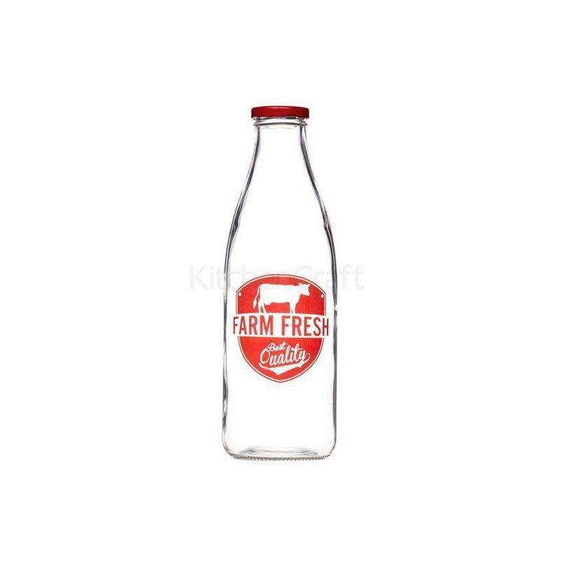Botella de cristal tipo lechera letras Kitchen Craft [CLONE]