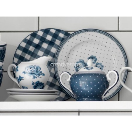 Juego de azucarero y lechera Vintage indigo Katie Alice