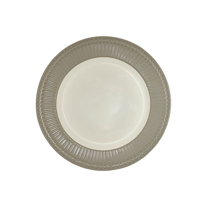 Plato de cerámica Alice Dark Grey Green Gate