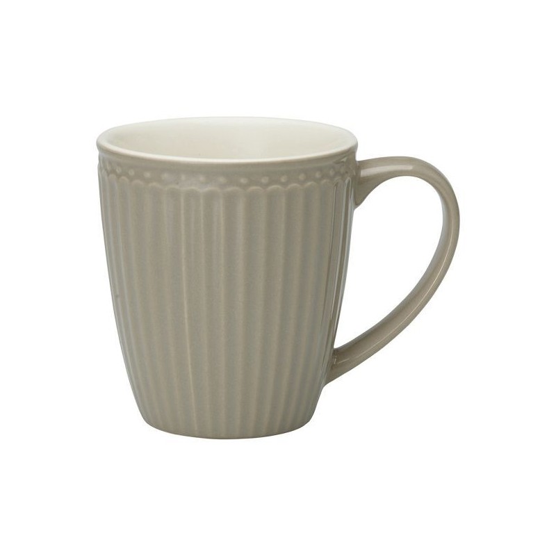 Taza con asa Alice Warm Grey Green Gate