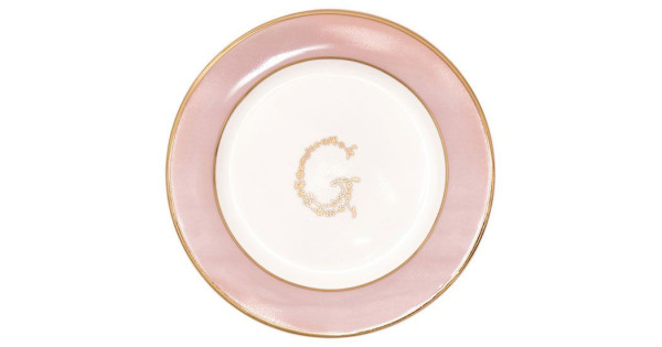 Plato de cerámica 15 cm G Pink Green Gate