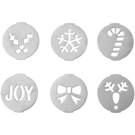 Pack de 6 discos Navidad para Maquina Galletas Cookie Press Wilton