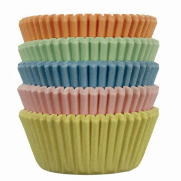 Cápsulas mini cupcakes colores pasteles 100 unidades PME