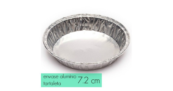 Pack de 10 envases de alumínio tartaleta 7.2 cm