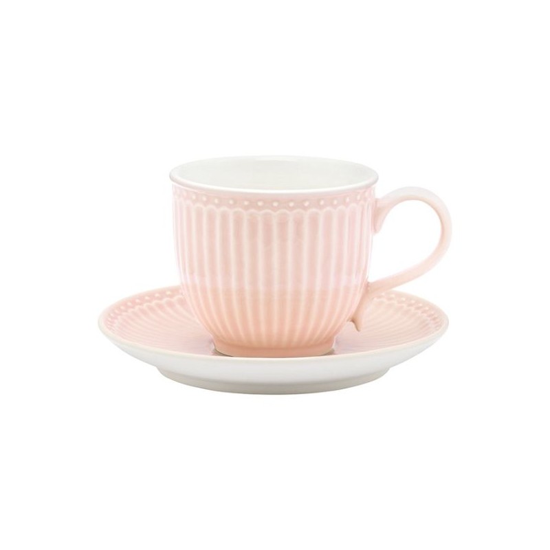 Taza + plato Alice pale pink Green Gate