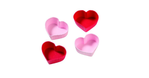 Molde Cupcakes silicona Corazón Birkmann