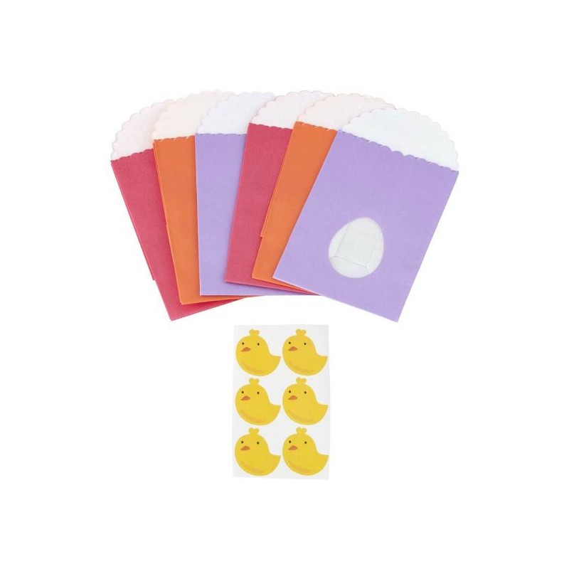 Pack de 6 bolsas de papel Pascua Wilton