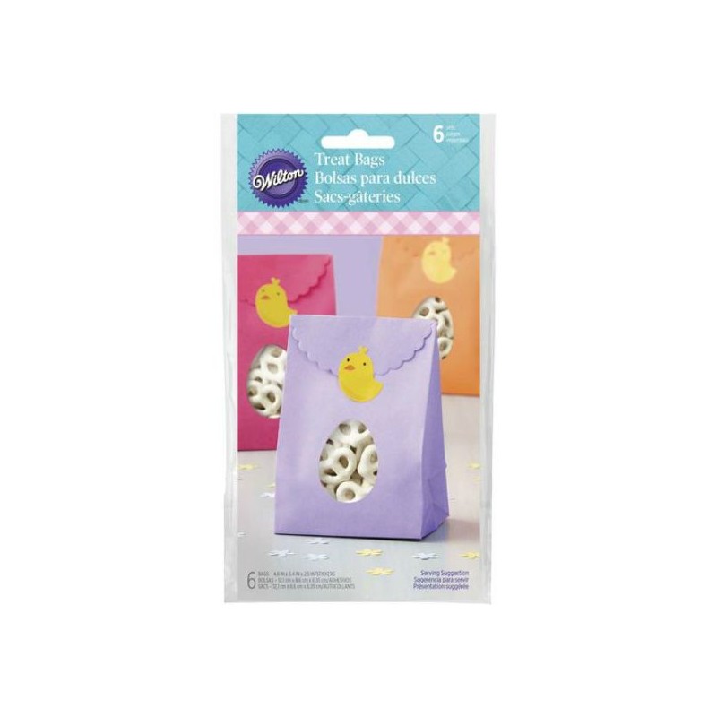 Pack de 6 bolsas de papel Pascua Wilton