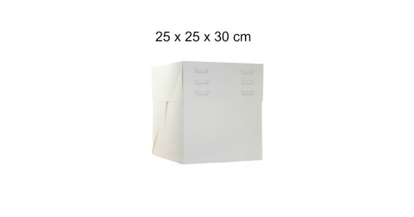 Caja para tartas de 25 cm con altura ajustable
