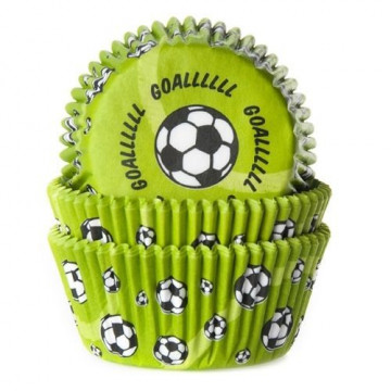 Cápsulas de cupcakes Verde motivos futbolísticos (50) House of Marie