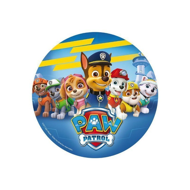 Oblea para tarta Equipo Patrulla Canina