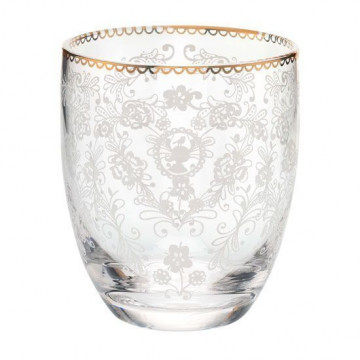 Vaso de cristal labrado Floral Pip Studio