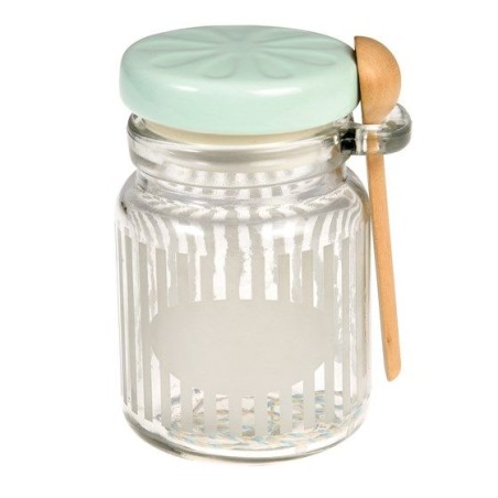 Bote de cristal con cucharilla