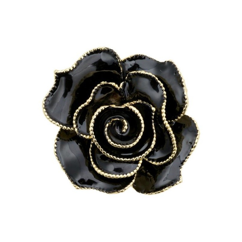 Broche Rosa Negra y Oro Servilletero Green Gate