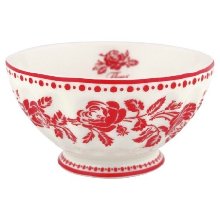 Bol de cerámica 13 cm Fleur Red Green Gate
