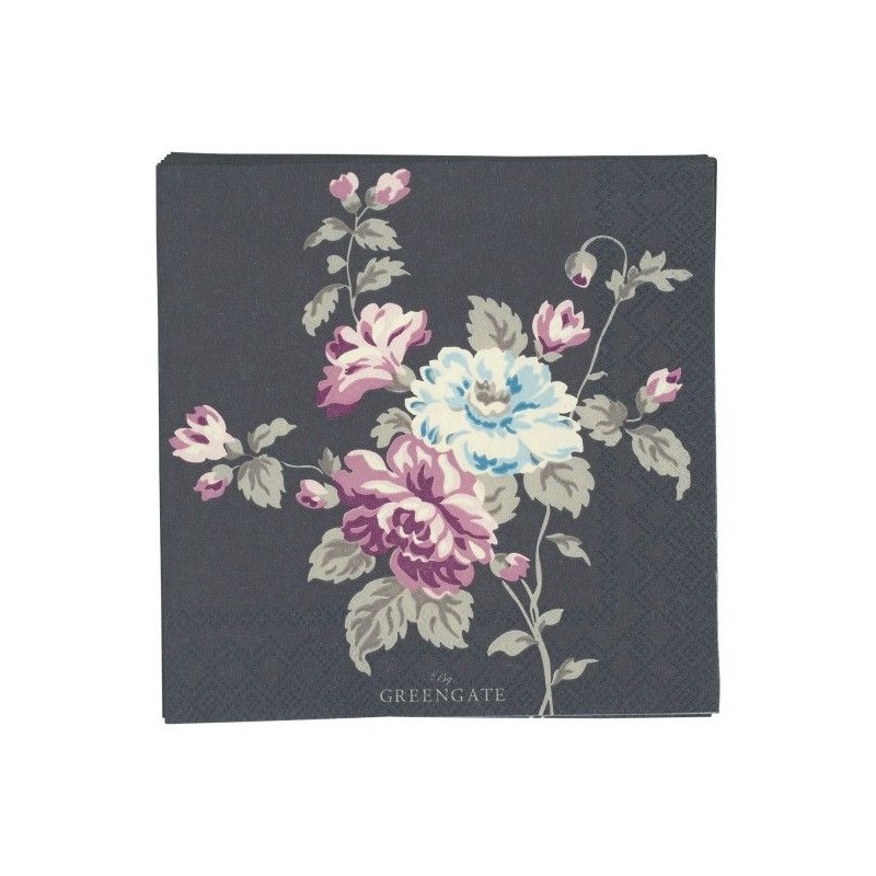 Servilleta de papel Maude Dark Grey
