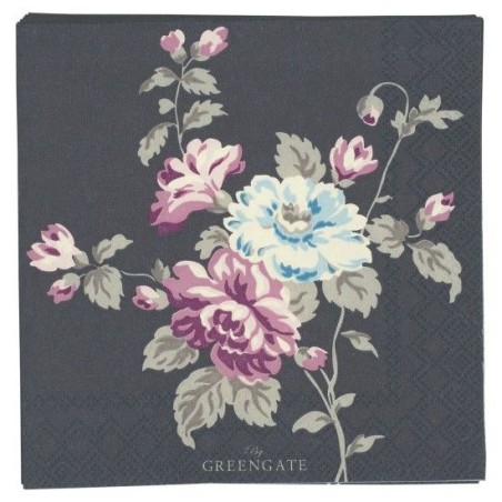 Servilleta de papel Maude Dark Grey
