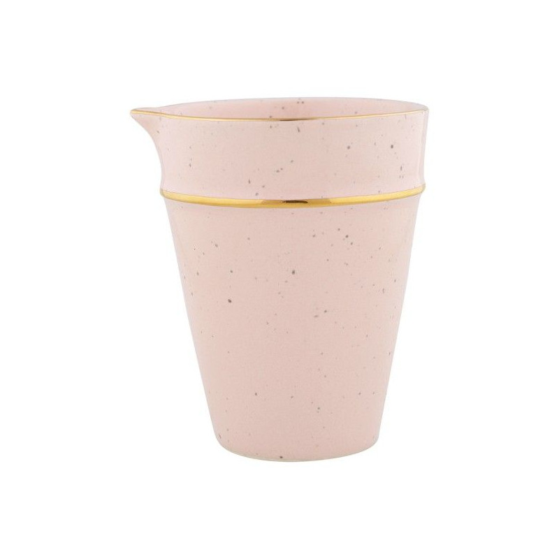 Vaso de cerámica con pico Pale Pink Gold Rim Green Gate