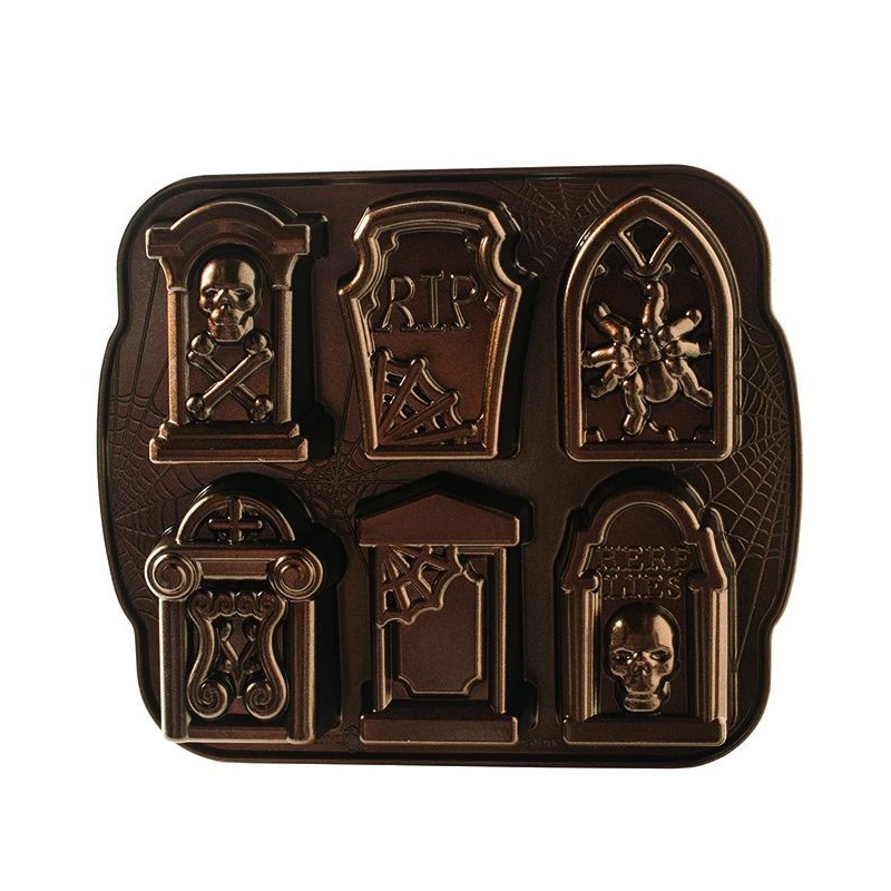 Molde 6 cavidades Tombstone Cakeletes Nordic Ware