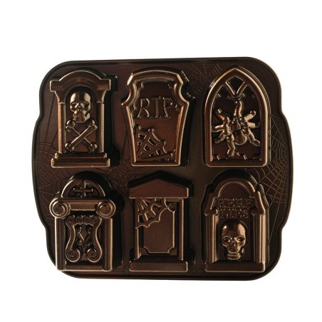 Molde 6 cavidades Tombstone Cakeletes Nordic Ware